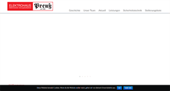 Desktop Screenshot of elektrohaus-preuss.de
